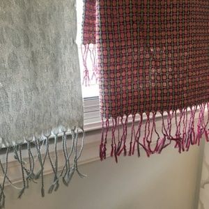 Bundle 💗 Silver Snake& Pink/ Green Plaid Scarves